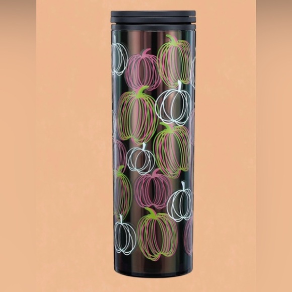Starbucks Glow in the Dark Pumpkin Tumbler Iridescent Hot Cold Cup Halloween NWT - Picture 15 of 15